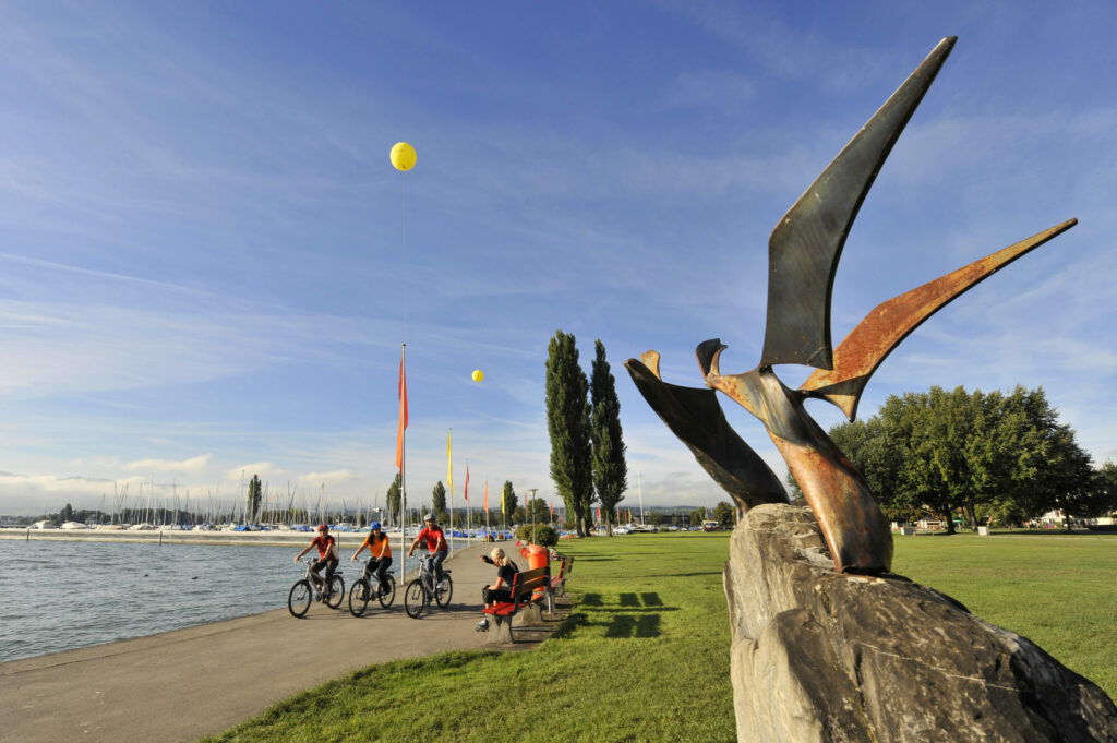 Arbon kerékpározás tóparton Th Thurgau Tourismus