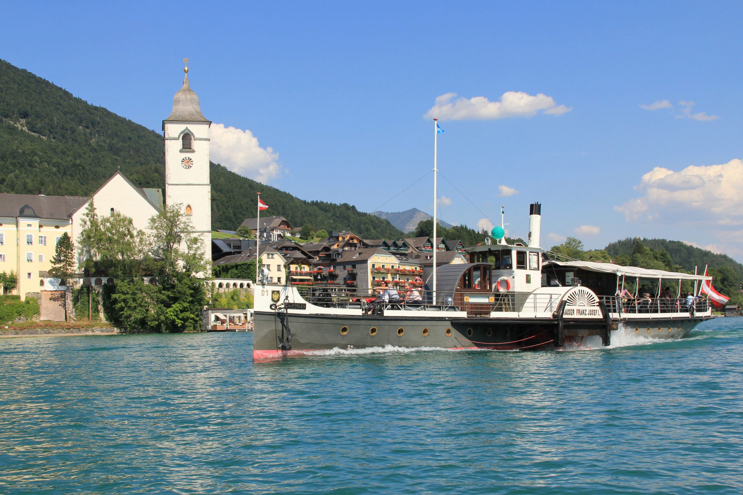 Scheepvaart aan de Wolfgangsee (c) Toerisme Opper-Oostenrijk